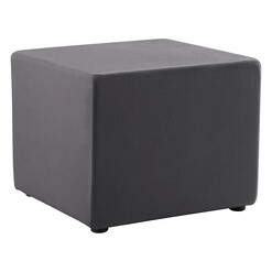 Picture of Square Office Ottoman Fabric Charcoal Rapidline