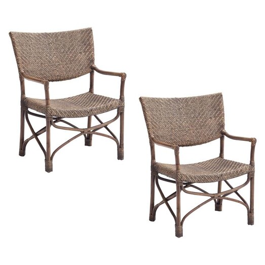 Picture of Squire Rattan Armchair (Set of 2) Natural Nova Solo