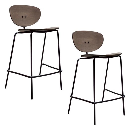 Picture of Squires Set of 2 Stools Wood Assorted Castle Road Interiors
