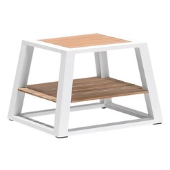 Picture of St Lucia Teak Outdoor Side Table Metal Assorted Indosoul