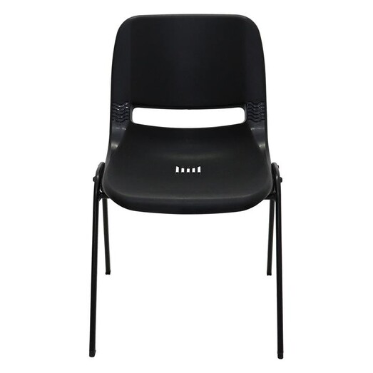 Picture of Stackable Plastic Office Chair Black Rapidline