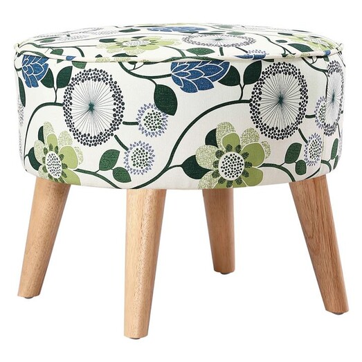 Picture of Stamford Scandi Floral Foot Stool by Dover Mason