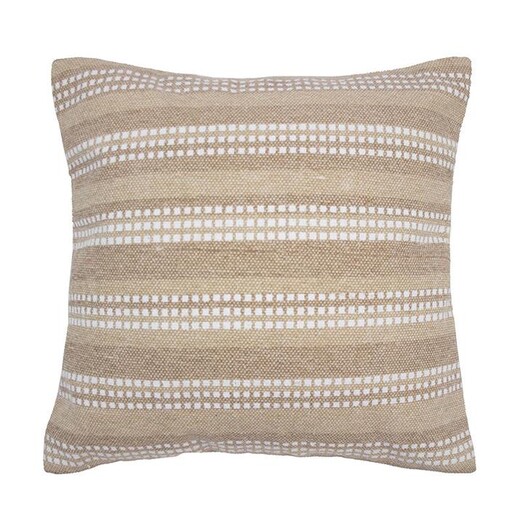Picture of Stanley Cotton Cushion in Light Beige by Bambury Picture of Stanley Cotton Cushion in Light Beige by Bambury