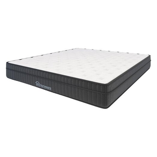 Picture of Star Sleep Euro Top Knit Multi-Zone Spring Mattress Fabric White/Black 360Homeware