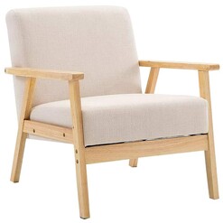 Picture of Staw Armchair, Beige/Natural Fabric Resort Living