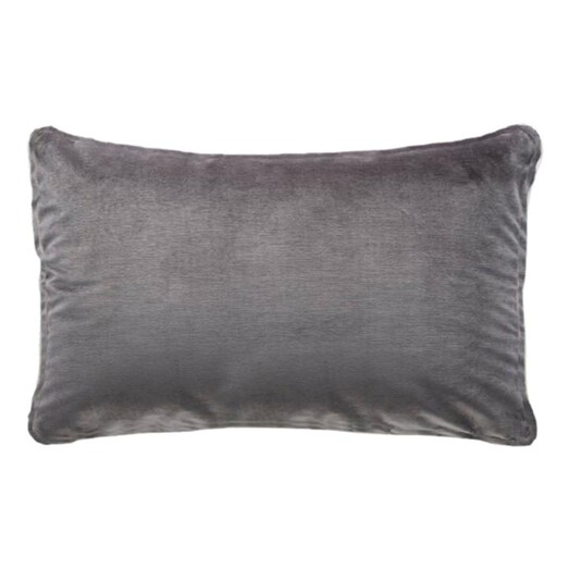 Picture of Stefani Velvet Cushion with Self Trim Size 30 x 50cm in Grey by D&D Design