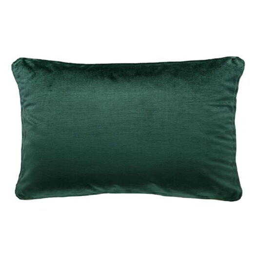 Picture of Stefani Velvet Cushion with Self Trim Size 50 x 30cm in Dark Green by D&D Design