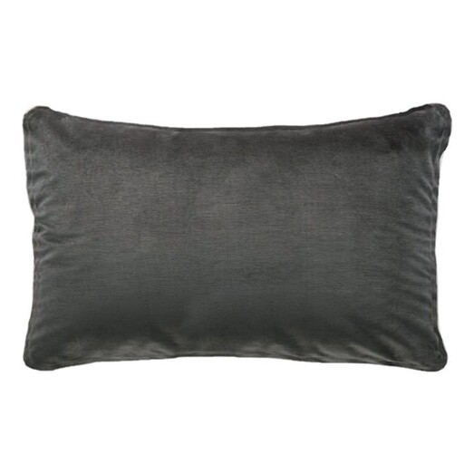 Picture of Stefani Velvet Cushion with Self Trim Size 50 x 30cm in Dark Grey by D&D Design Picture of Stefani Velvet Cushion with Self Trim Size 50 x 30cm in Dark Grey by D&D Design