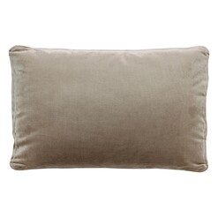Picture of Stefani Velvet Cushion with Self Trim Size 50 x 30cm in Light Brown by D&D Design