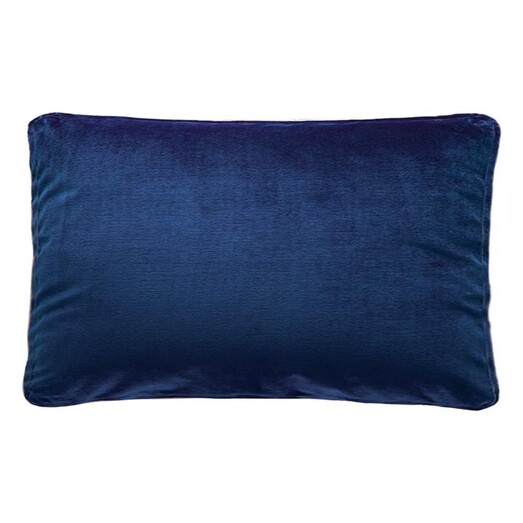 Picture of Stefani Velvet Cushion with Self Trim Size 50 x 30cm in Navy Blue by D&D Design