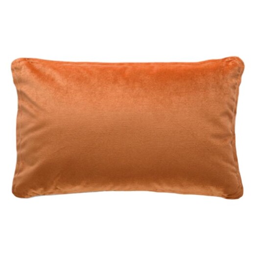 Picture of Stefani Velvet Cushion with Self Trim Size 50 x 30cm in Orange by D&D Design