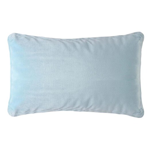 Picture of Stefani Velvet Cushion with Self Trim Size 50 x 30cm in Sky Blue by D&D Design Picture of Stefani Velvet Cushion with Self Trim Size 50 x 30cm in Sky Blue by D&D Design