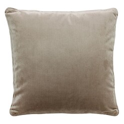 Picture of Stefani Velvet Cushion with Self Trim Size 50 x 50cm in Dark Grey by D&D Design