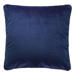 Picture of Stefani Velvet Cushion with Self Trim Size 60cm in Navy Blue by D&D Design