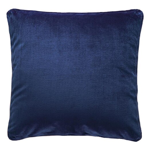 Picture of Stefani Velvet Cushion with Self Trim Size 60cm in Navy Blue by D&D Design Picture of Stefani Velvet Cushion with Self Trim Size 60cm in Navy Blue by D&D Design