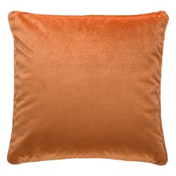 Picture of Stefani Velvet Cushion with Self Trim Size 60cm in Orange by D&D Design