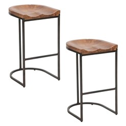 Picture of Stella Counter Stool (Set of 2) Wood Brown SLH