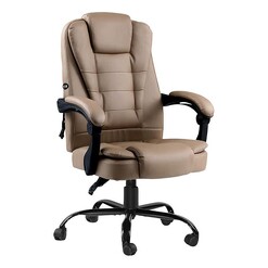 Picture of Stephen Massage Office Chair, Espresso Faux Leather Resort Living