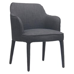 Picture of Stewart Dining Chair, Charcoal Fabric Satara