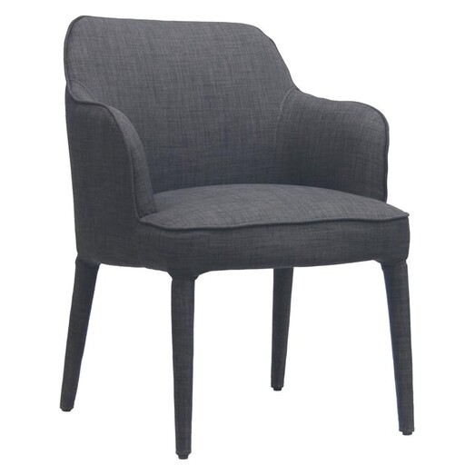 Picture of Stewart Dining Chair, Charcoal Fabric Satara Picture of Stewart Dining Chair, Charcoal Fabric Satara