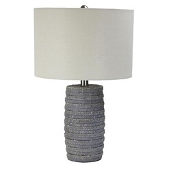 Picture of Strata Table Lamp in Grey by Oriel Lighting