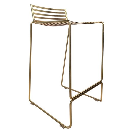 Picture of Studio Outdoor Wire Bar Stool, Gold Metal Life Interiors Picture of Studio Outdoor Wire Bar Stool, Gold Metal Life Interiors