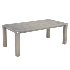 Picture of Sturdy Outdoor Dining Table, Grey Wood QFurniture