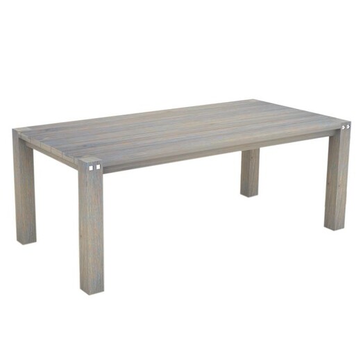 Picture of Sturdy Outdoor Dining Table, Grey Wood QFurniture