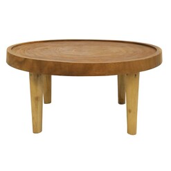 Picture of Suar Coffee Table in Light Brown by BANYAN HOME