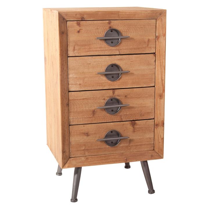Picture of Substation Chest of Drawers, Tall Wood Light Brown SLH