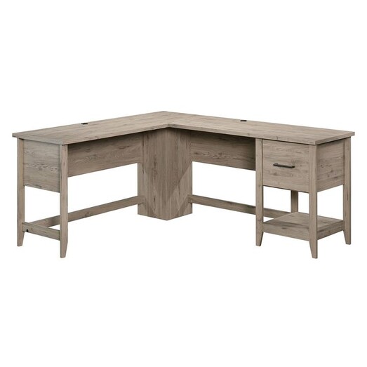 Picture of Summit Station L-Desk Chipboard Laurel Oak U.S Designs