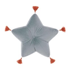 Picture of Super Nova Tasselled Star Novelty Cushion in Sky Blue by Linen House Kids