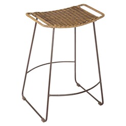 Picture of Surya Rattan Rattan Bar Stool in Light Brown by Casa Uno