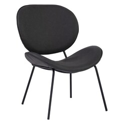 Picture of Sutton Faux Leather Occasional Chair Titanium/Black Iniko