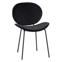Picture of Sutton Upholstered Dining Chair Fabric Black Iniko