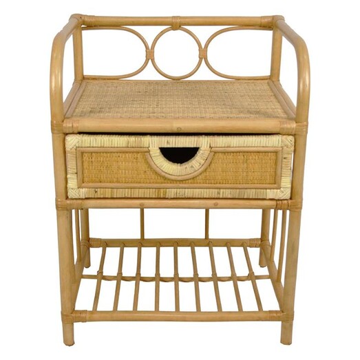 Picture of Suzane Rattan Bedside Table Natural Breeze