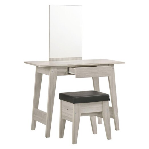 Picture of Sven Dressing Table & Stool MDF White Wash E-living Picture of Sven Dressing Table & Stool MDF White Wash E-living
