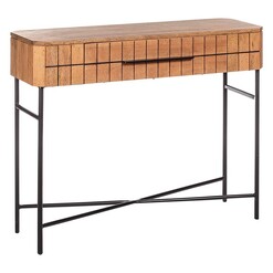 Picture of Sydney Wooden Console Neutrals/Black Amalfi