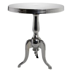 Picture of Table Round in Silver by Casa Uno