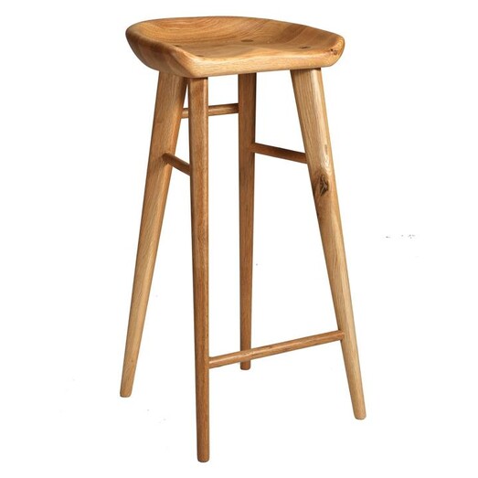 Picture of Taburet Bar Stool, Oak, Large Wood Natural Oak Life Interiors Picture of Taburet Bar Stool, Oak, Large Wood Natural Oak Life Interiors