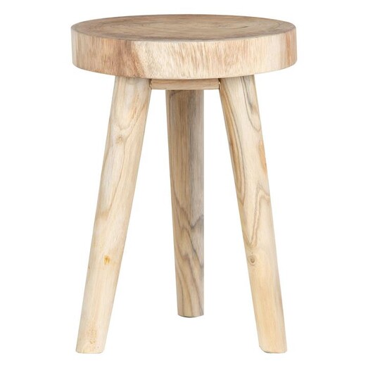 Picture of Tacy Teak Side Table/Stool Neutrals Amalfi