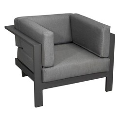 Picture of Taj Outdoor Armchair Aluminium Dark Grey Vida & Co.