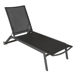 Picture of Taj Outdoor Sun Lounger Aluminium Black Vida & Co.