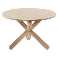 Picture of Talliah Round Dining Table Oak White Vida & Co.
