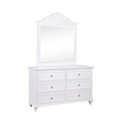 Picture of Tamara Hampton Wooden Solid Timber Chest Of 6-Drawers Dresser Sideboard - White