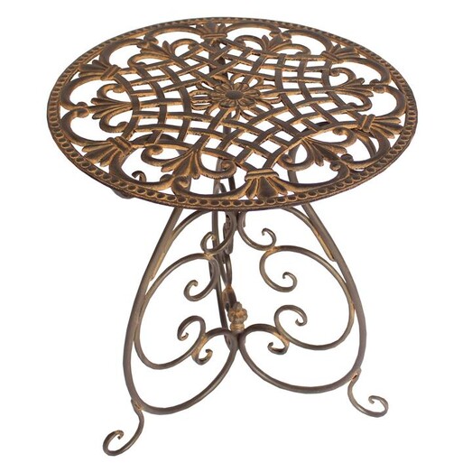Picture of Tango Side Table Metal Brown The Complete Garden