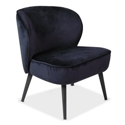 Picture of Tarra Velvet Fabric Occasional Accent Lounge Chair - Ink