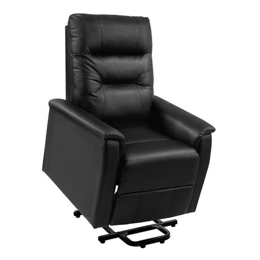 Picture of Tasha Leather Recliner Lift Chair Faux Leather Black Resort Living
