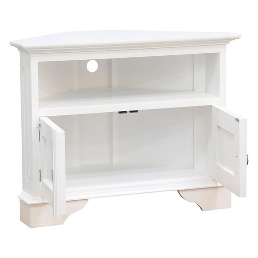 Picture of Tasmania Corner Entertainment Unit in White by Kayu Estate