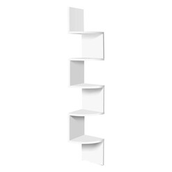 Picture of Tavu Corner Shelf MDF White Resort Living